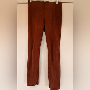 Anthropologie Faux Suede Leggings